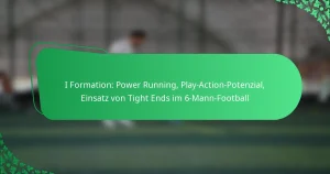 I Formation: Power Running, Play-Action-Potenzial, Einsatz von Tight Ends im 6-Mann-Football