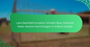 Leere Backfield-Formation: Schnelle Pässe, Defensive Reads, Receiver-Ausrichtungen im 6-Mann-Football